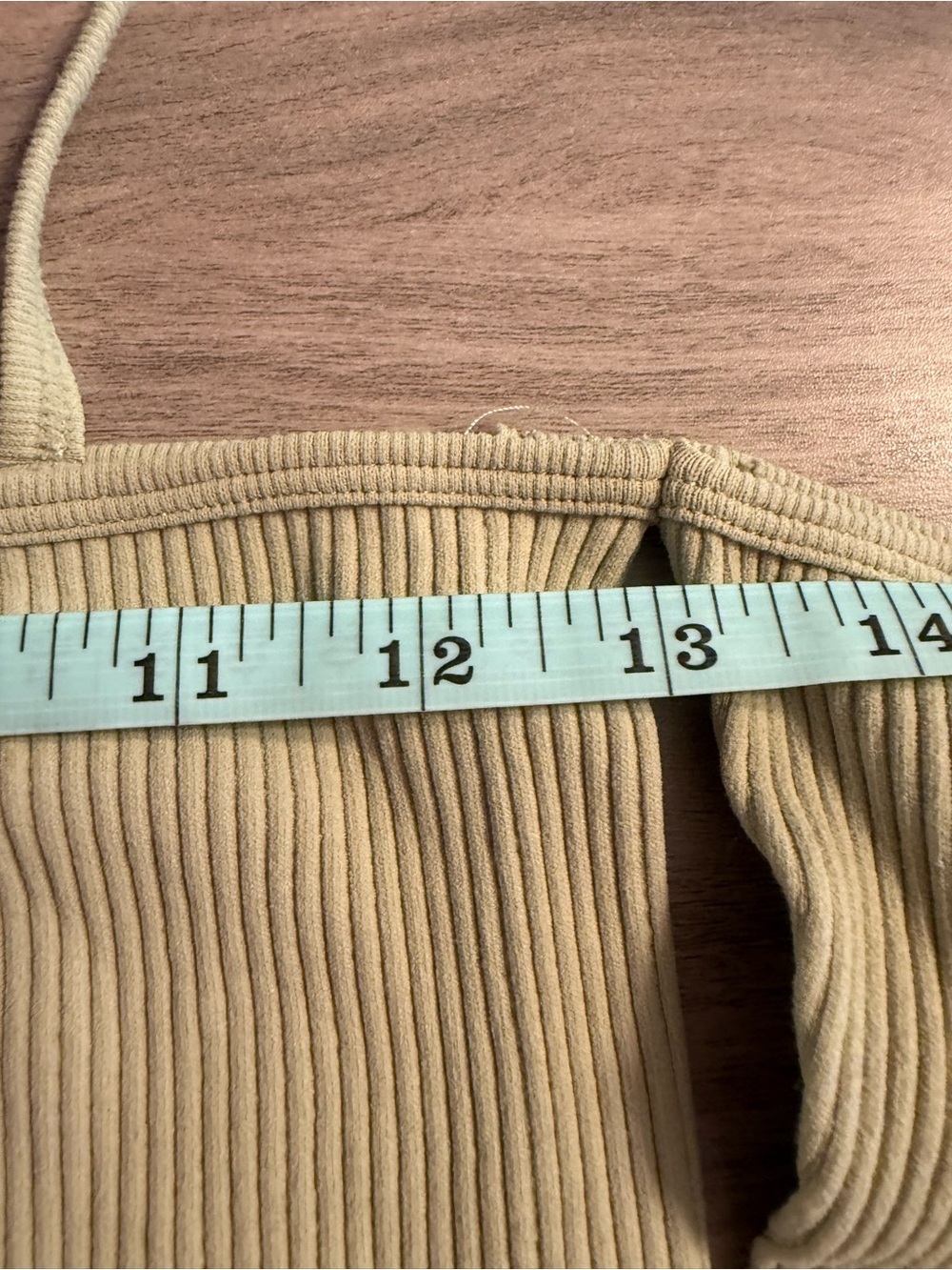 Zara Light Sage Ribbed Off-Shoulder Crop Top with Straps - Picture 2 of 6